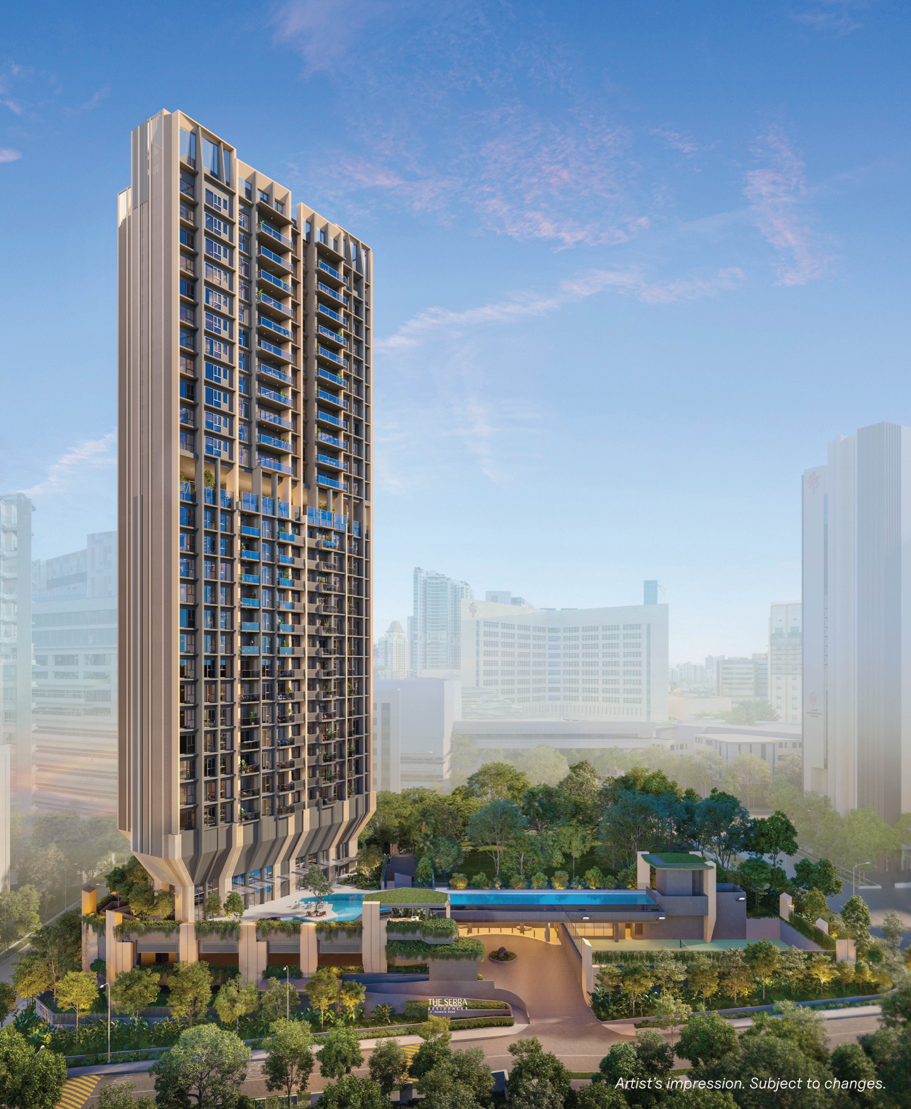 The Serra Residences luxury condominium in District 11